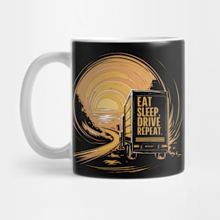 Vintage Father's Day Truck Driver Mug